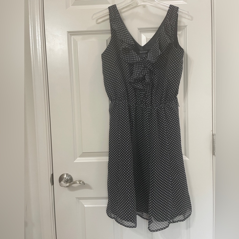 White House Black Market Polkadot Dress - size 4